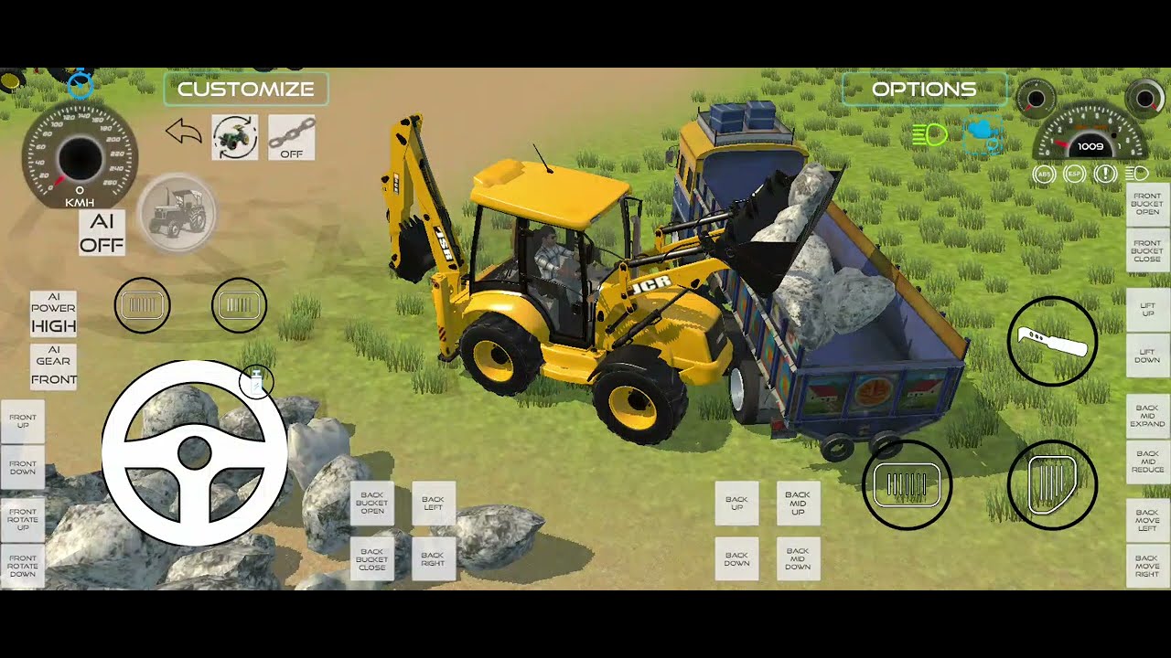 JCB🚜 થી ભરય પથરા ગાડિમા માં 🚜જોરદાર વિડિયો છે Hingalaj digital Team 👈😂