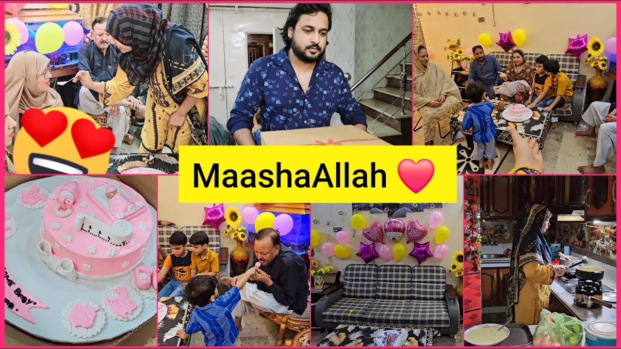 MaashaAllah ❤️ Host a welcome party for baby zainab and sister in-law....warmly welcome