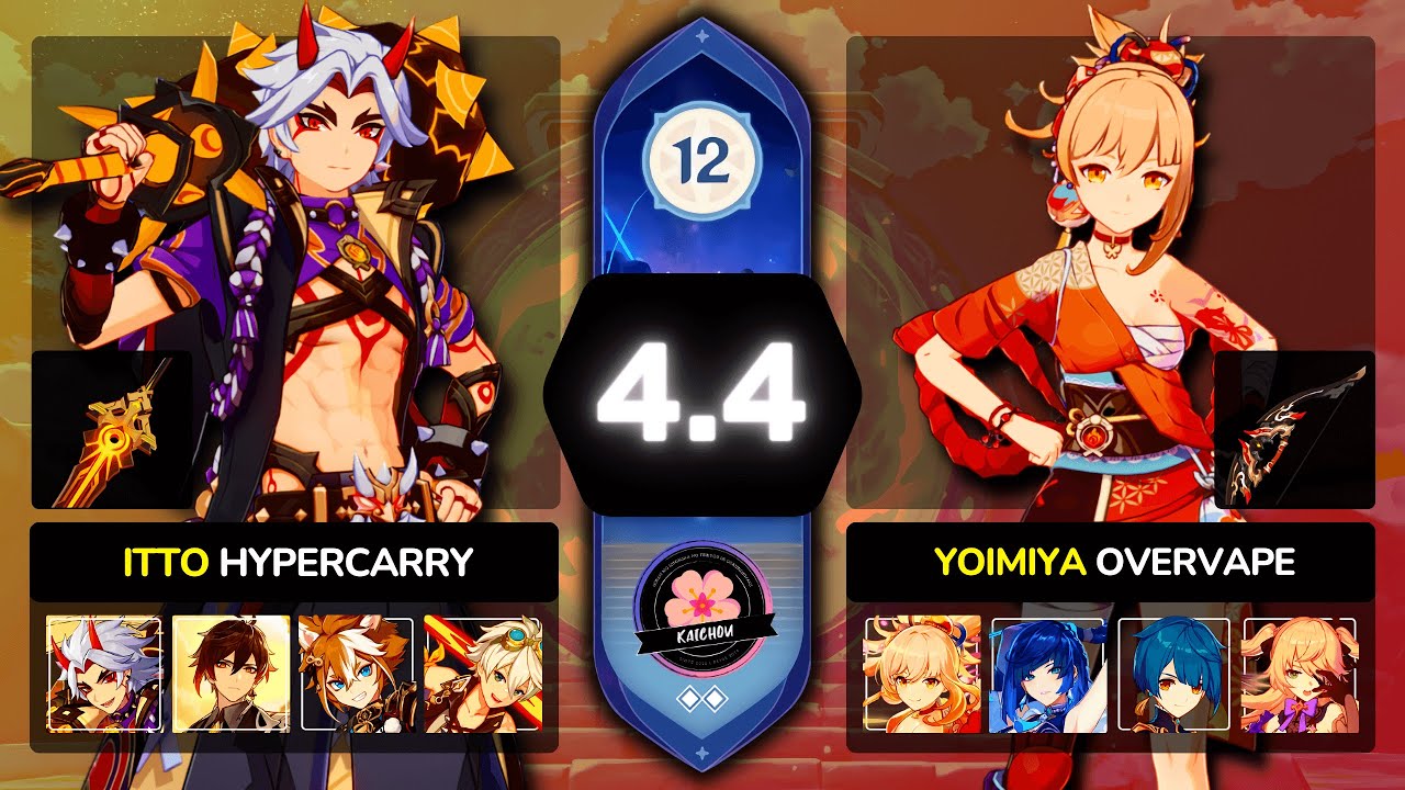 C0 Itto Hypercarry || C2 Yoimiya Overvape / SPIRAL ABYSS 4.4 / Genshin Impact