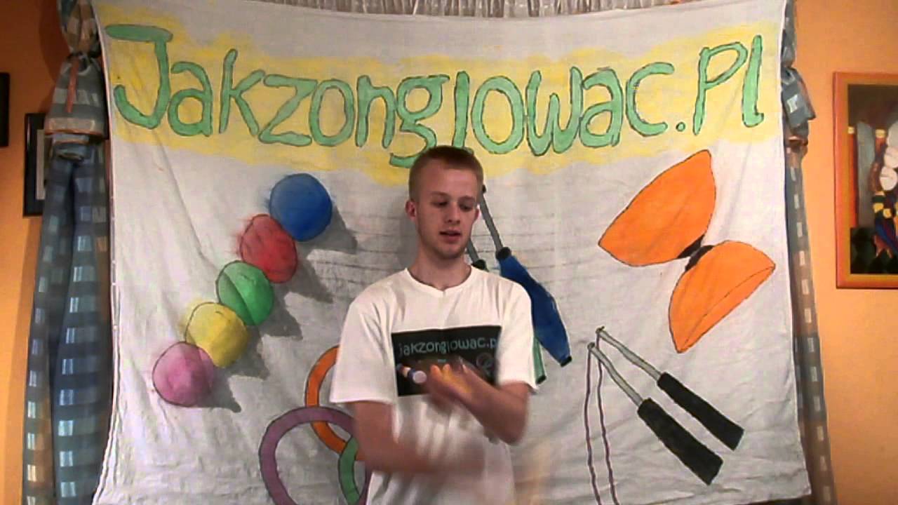 #16 Windmill juggling trick tutorial - Żonglowanie 3 piłkami - Młynek - PL with ENG subs