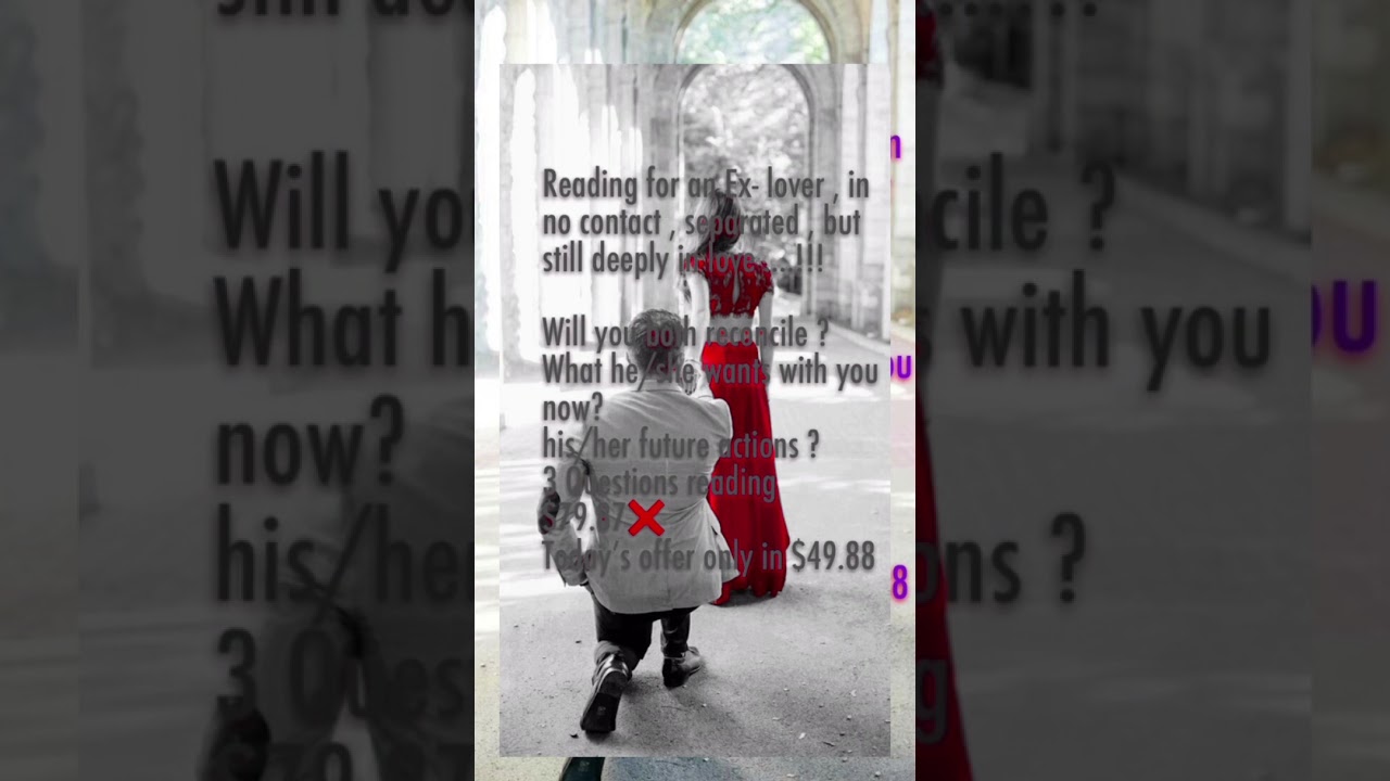 An ex-lover reading -will we reconcile?