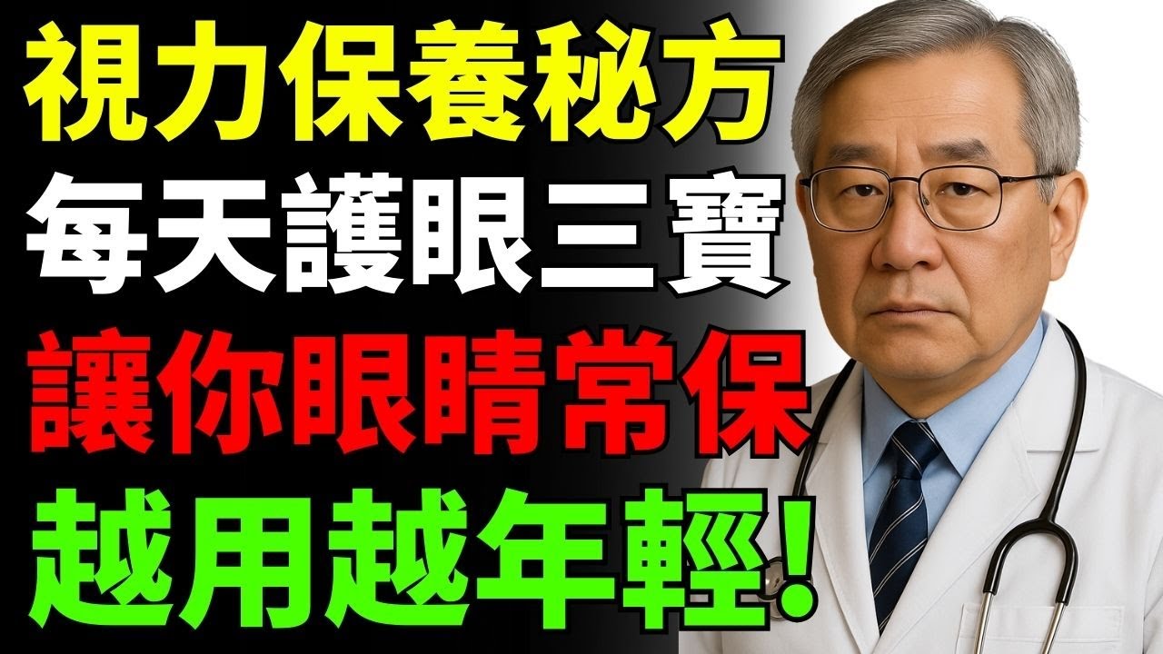 視力保養小祕方：護眼3寶，讓你的眼睛越用越年輕 #護眼祕方 #視力保養 #眼睛年輕 #健康飲食 #醫師提醒