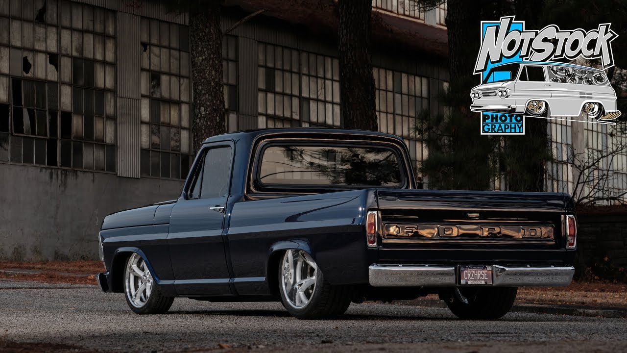 Фотосессия кастомного пикапа Ford F100 1967 года от Legens HotRods BTS для Classic Truck Performance