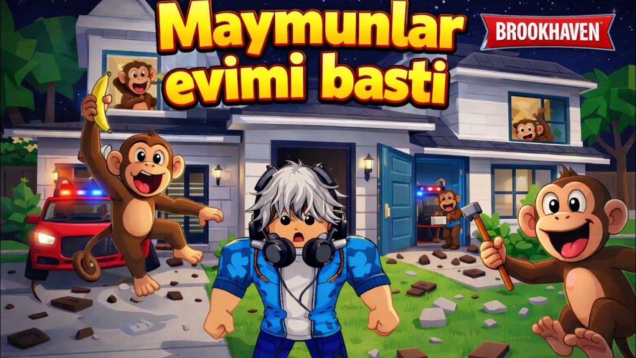 MAYMUNLAR EVİMİ BASTI ONLARI SAHİPLENDİM. Ormanda 99 gece oynamamızı isteyenler yorumlarda belirtsin