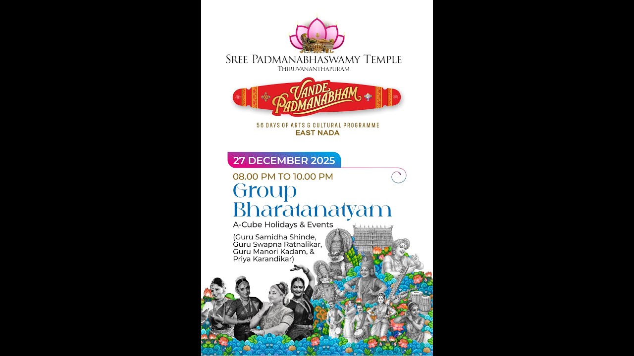 Divine Rhythms: Vande Padmanabham Special Performance.