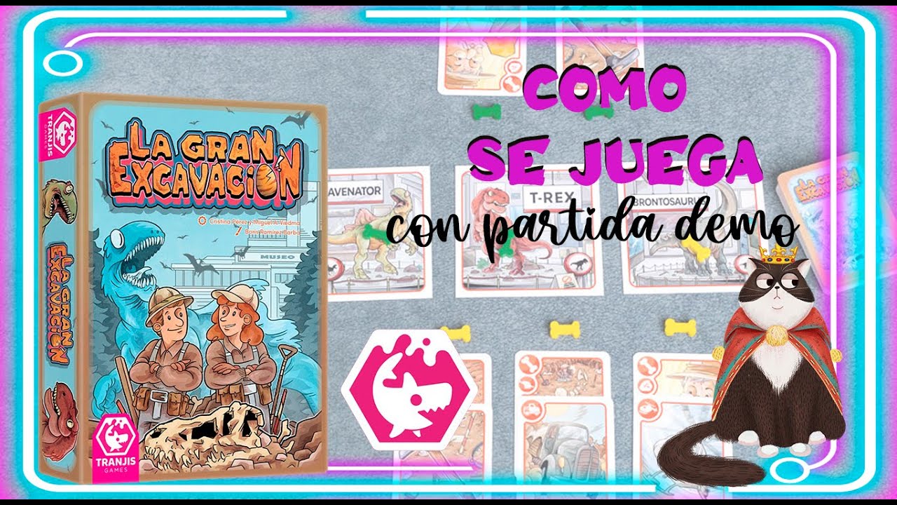 🦴LA GRAN EXCAVACIÓN🦴 ¿Cómo se juega? ⛏️TRANJIS GAMES* Os dejamos este tutorial con partida incluida.