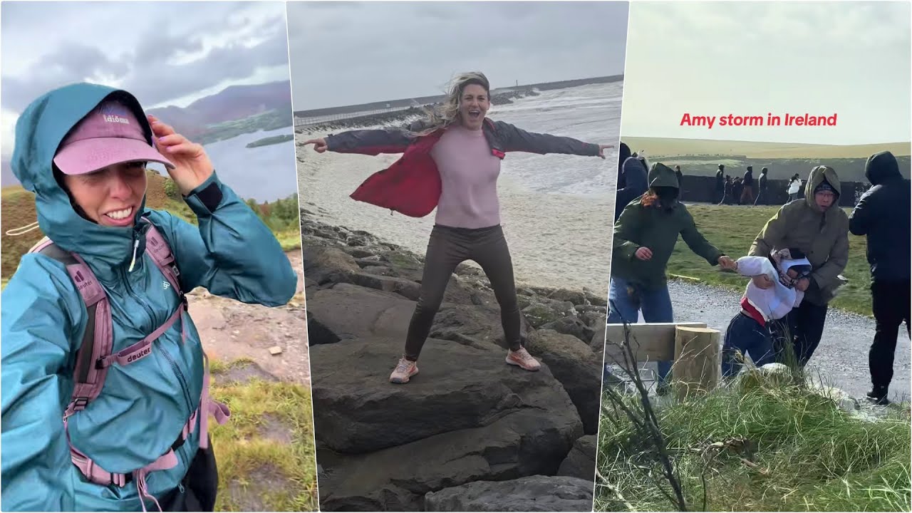 Storm Amy: When the Wind Took Over the Land - People vs Wind Compilation