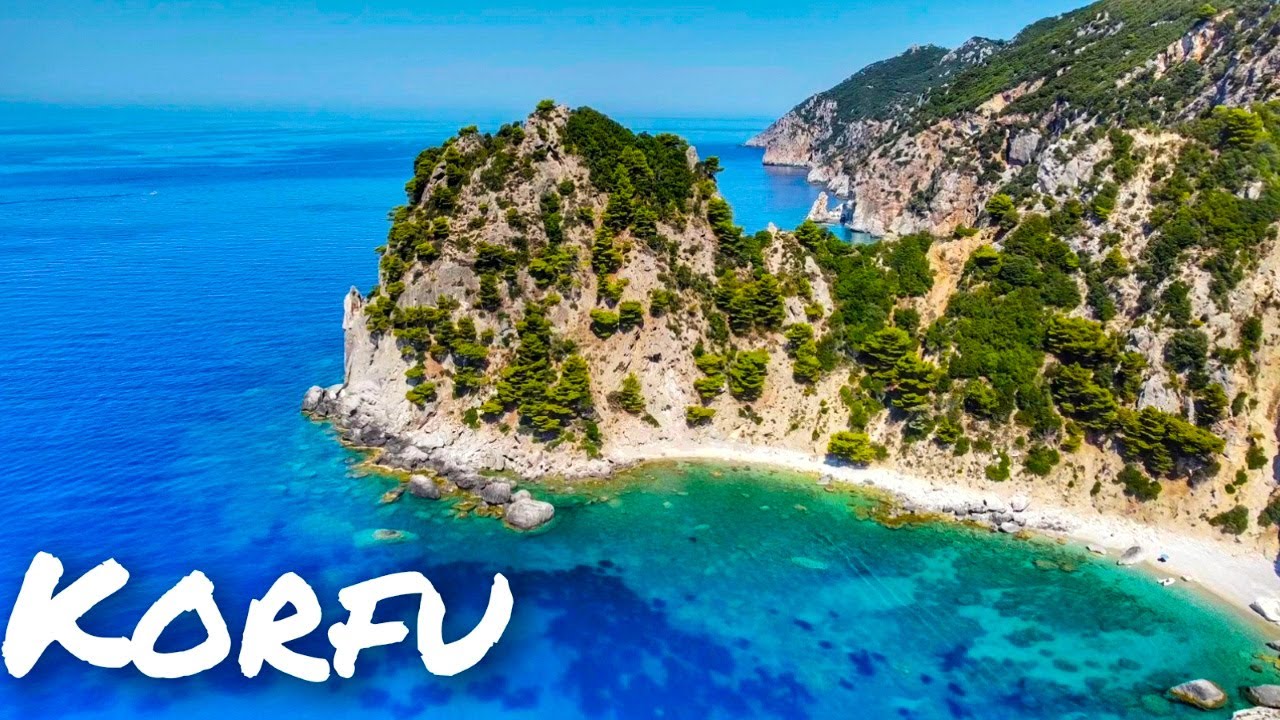 Korfu mit dem Camper🏝️ - Mit der Fähre von Italien nach Korfu ⛴️ Drohnenflug 4K Roadtrip Corfu