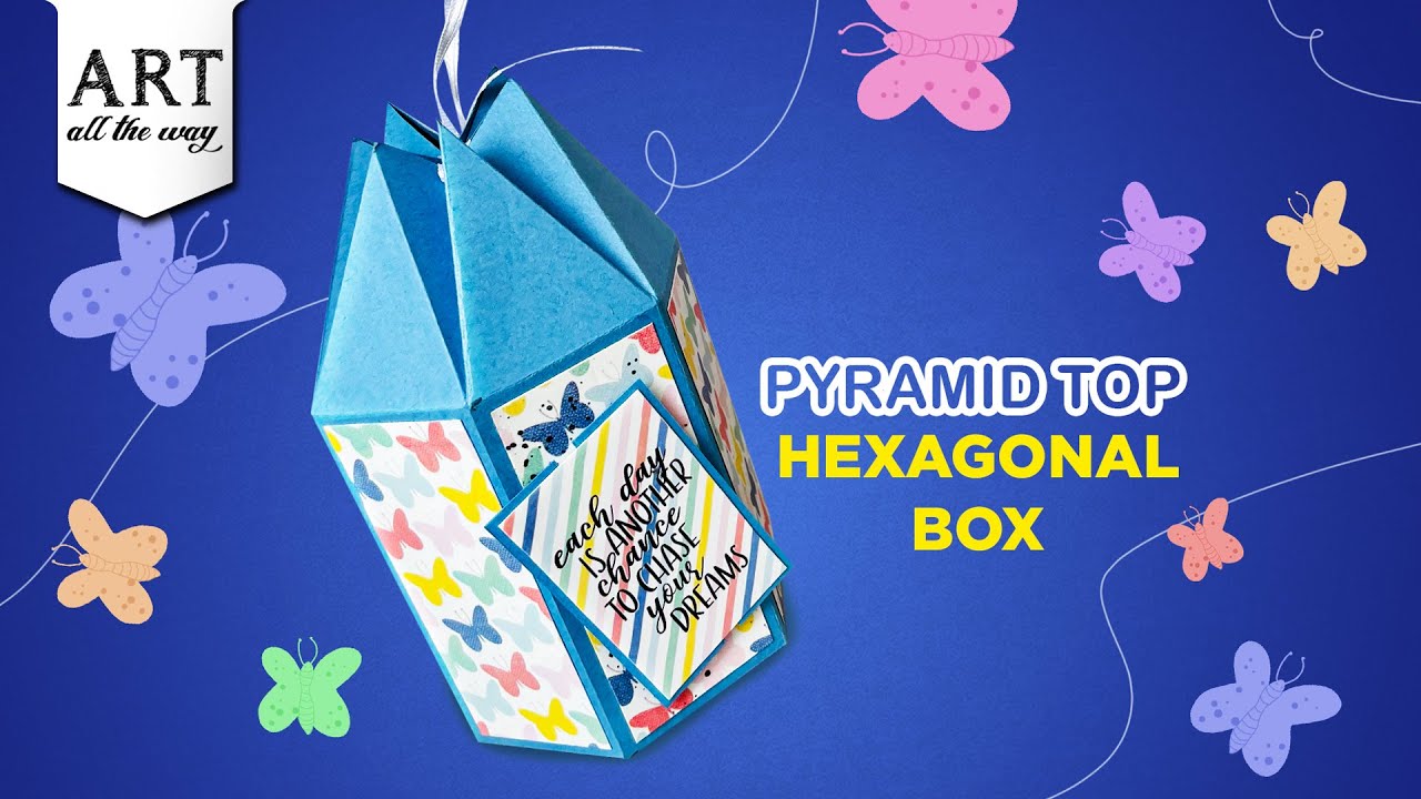 How to Make Hexagonal Gift Box | DIY Hexagonal Box | Pyramid Top Hexagonal Box | @VENTUNOART