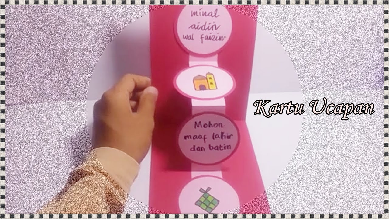 KARTU UCAPAN POP UP LIPAT TEMA RAMADHAN - EID GREETING CARD DIY