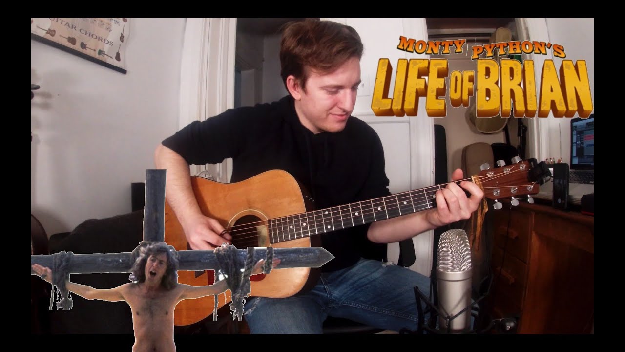 Always Look on The Bright Side Of Life --- Fingerstyle Guitar Cover + Free Tabs {Jacob Neufeld}