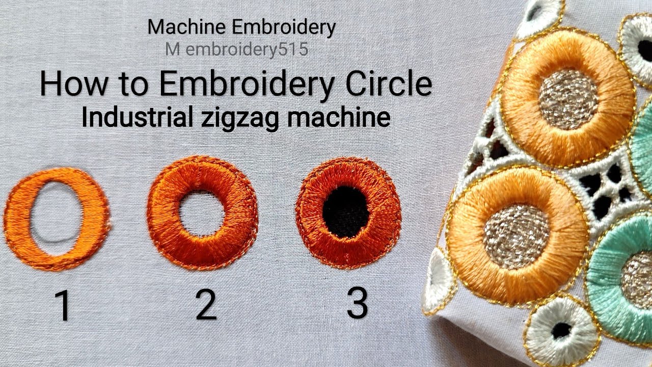 3 type Circle Embroidery Design Machine Embroidery industrial zigzag machine