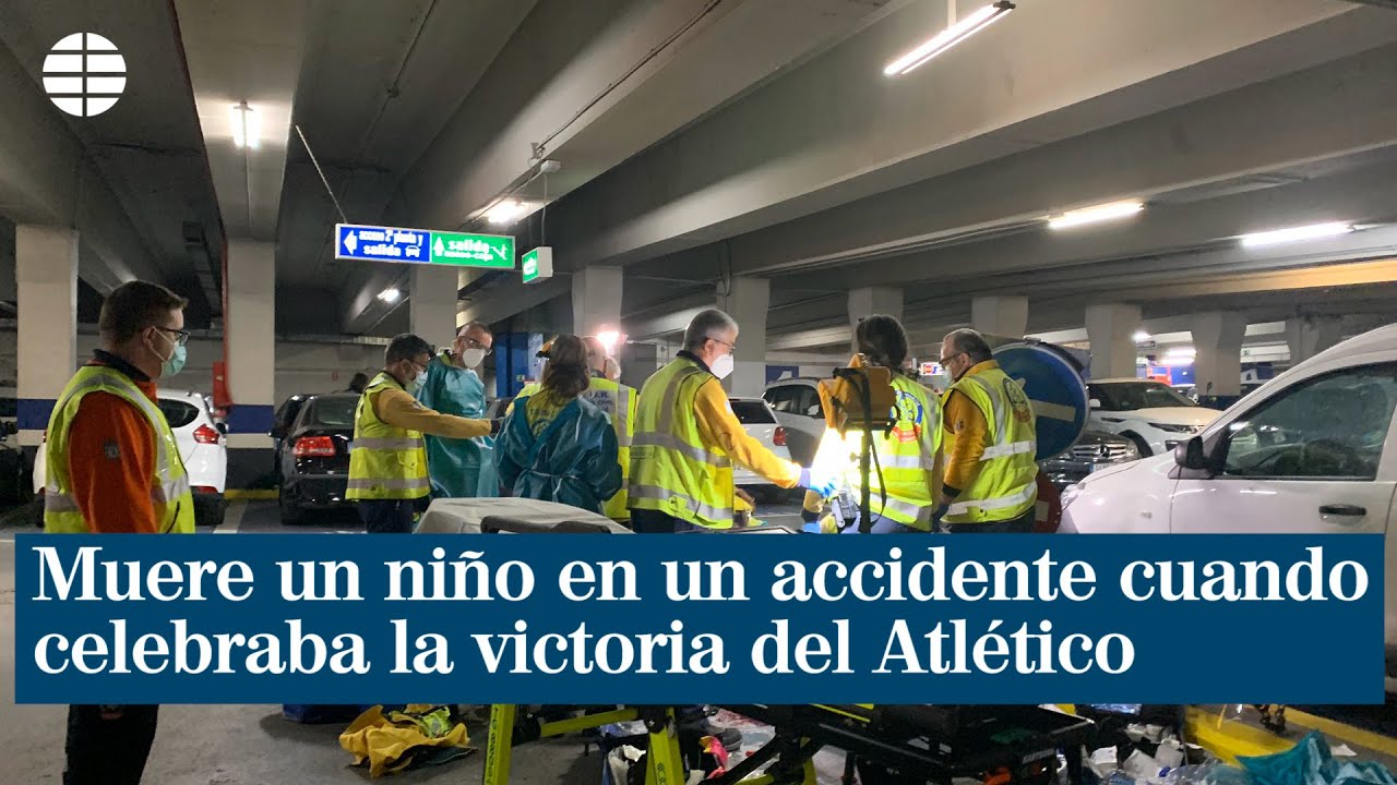 Muere un niño en un accidente cuando celebraba en un vehículo la victoria del Atlético de Madrid