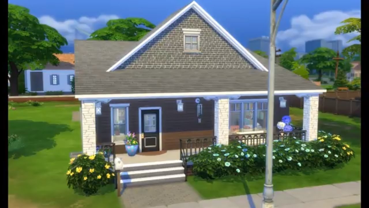 Craftsman Bungalow | SpringSims Build Challenge | The Sims 4