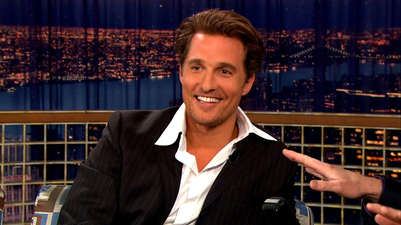 Matthew McConaughey Has A Nephew Named Miller Lyte McConaughey - "Late Night With Conan O'Brien"