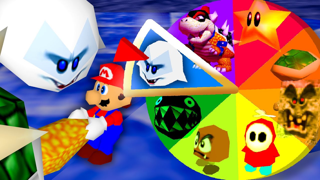 Paso MARIO 64 Pero CON Objetos ALEATORIOS Cada 10s