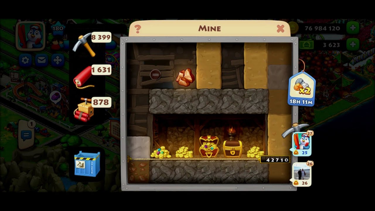 TOWNSHIP Gameplay Mining at Level 180 !!!