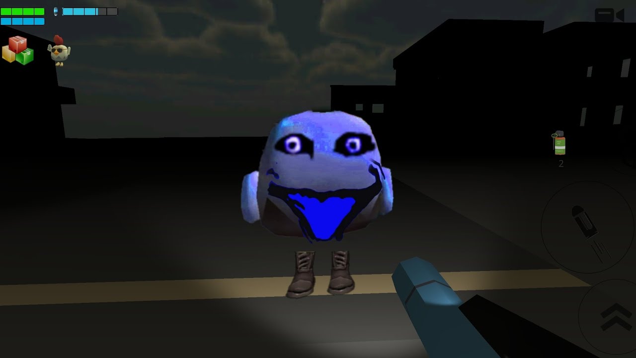 God is here Horror chicken gun