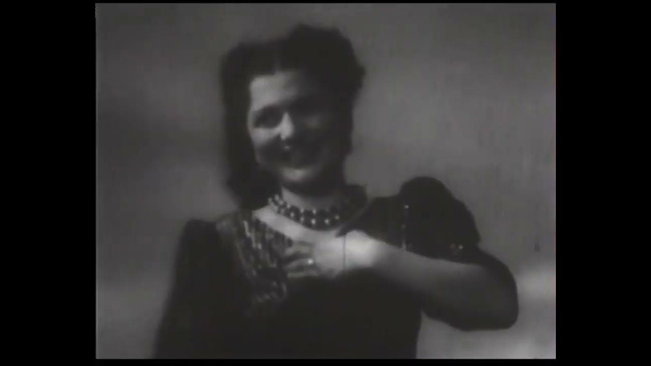 Нар. Арт. Таджикской ССР Рена Галибова 1943 г Москва Моя таджикском и русском Rena Galibova Tajik 