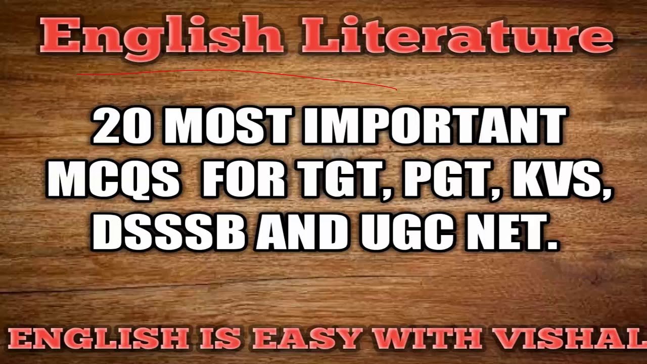 #47 (part 1) Meritorious solved paper 2018 Literature important MCQ KVS NVS DSSSB UP TGT PGT