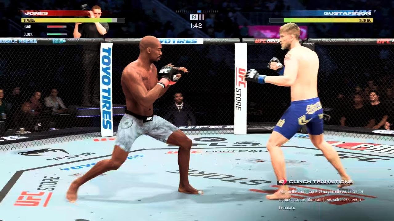 Jones Vs Gustaffson BOTH PRIME UFC 5 SERIOUS