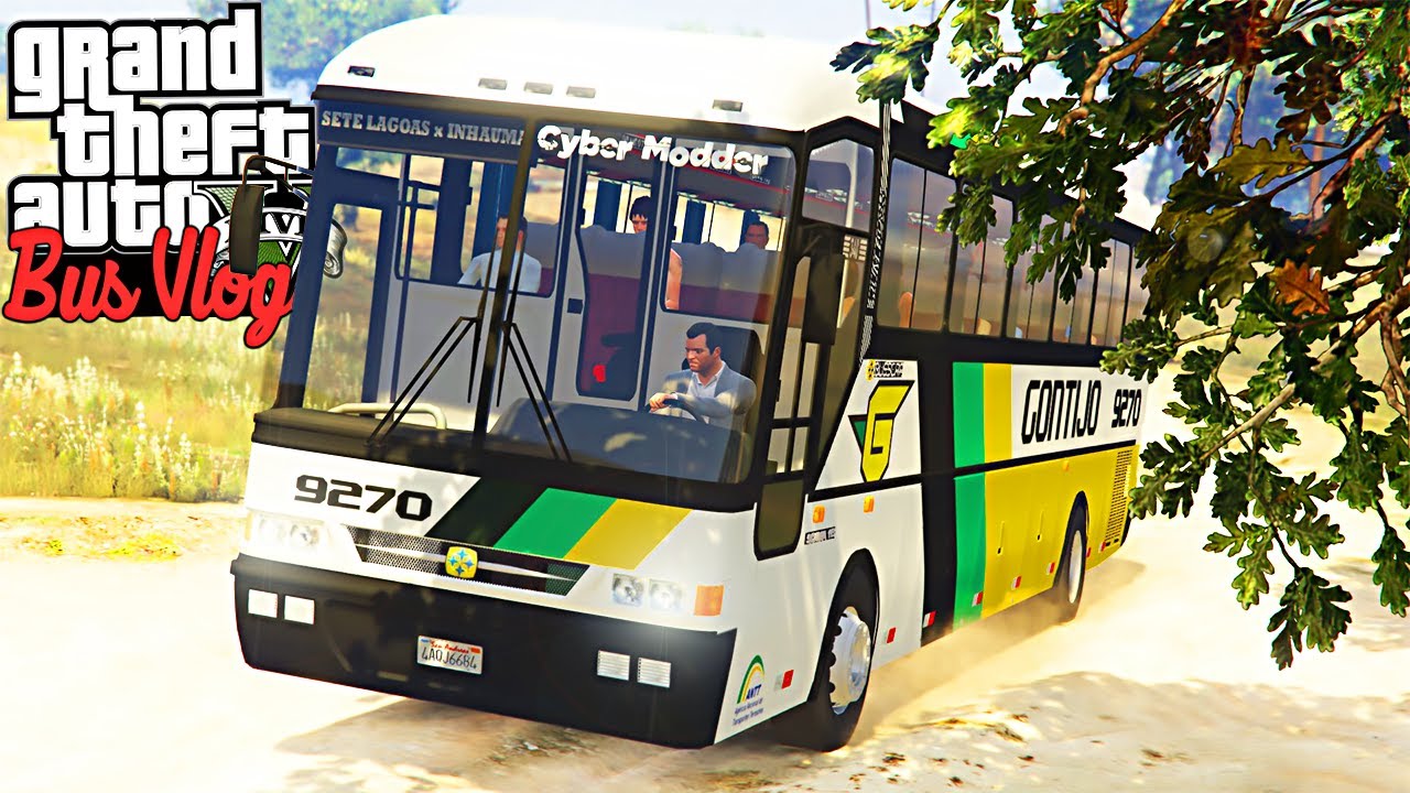 GTA V BusVlog: VIAÇÃO GONTIJO Ônibus BUSSCAR JUMBUSS 340