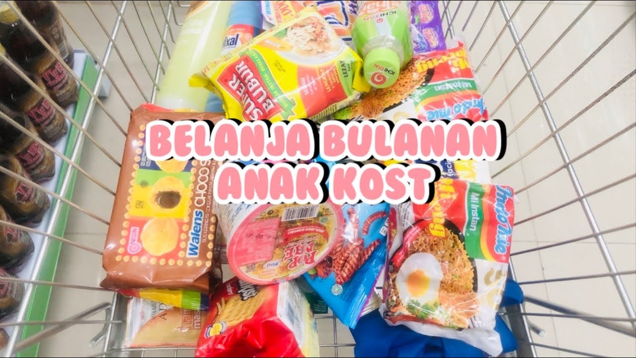 BELANJA BULANAN ANAK KOST JUNI 2022 🛒🥑|| grocery shopping