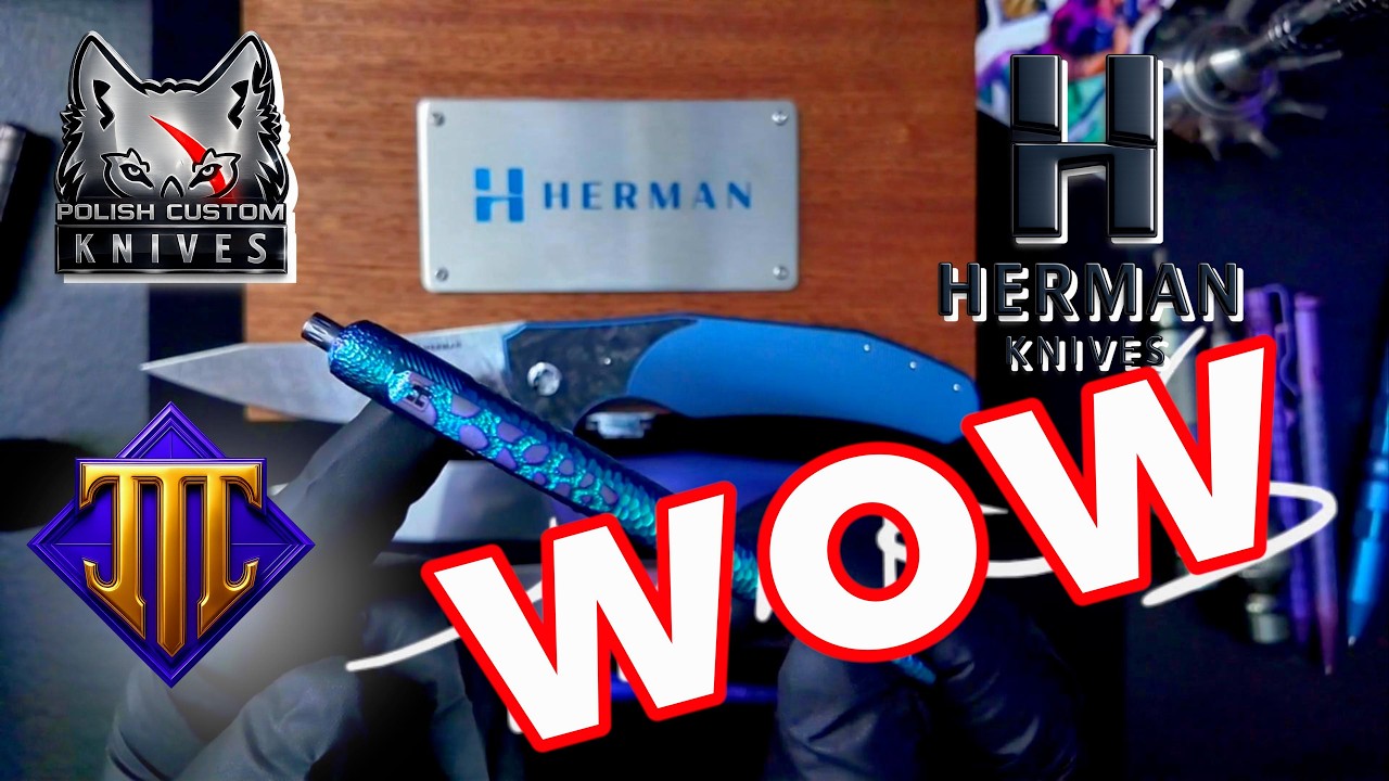 Mastery-Polish Custom Knives - Herman Knives Ishtar + Epika Pen. The Art, Perfection and Precision!