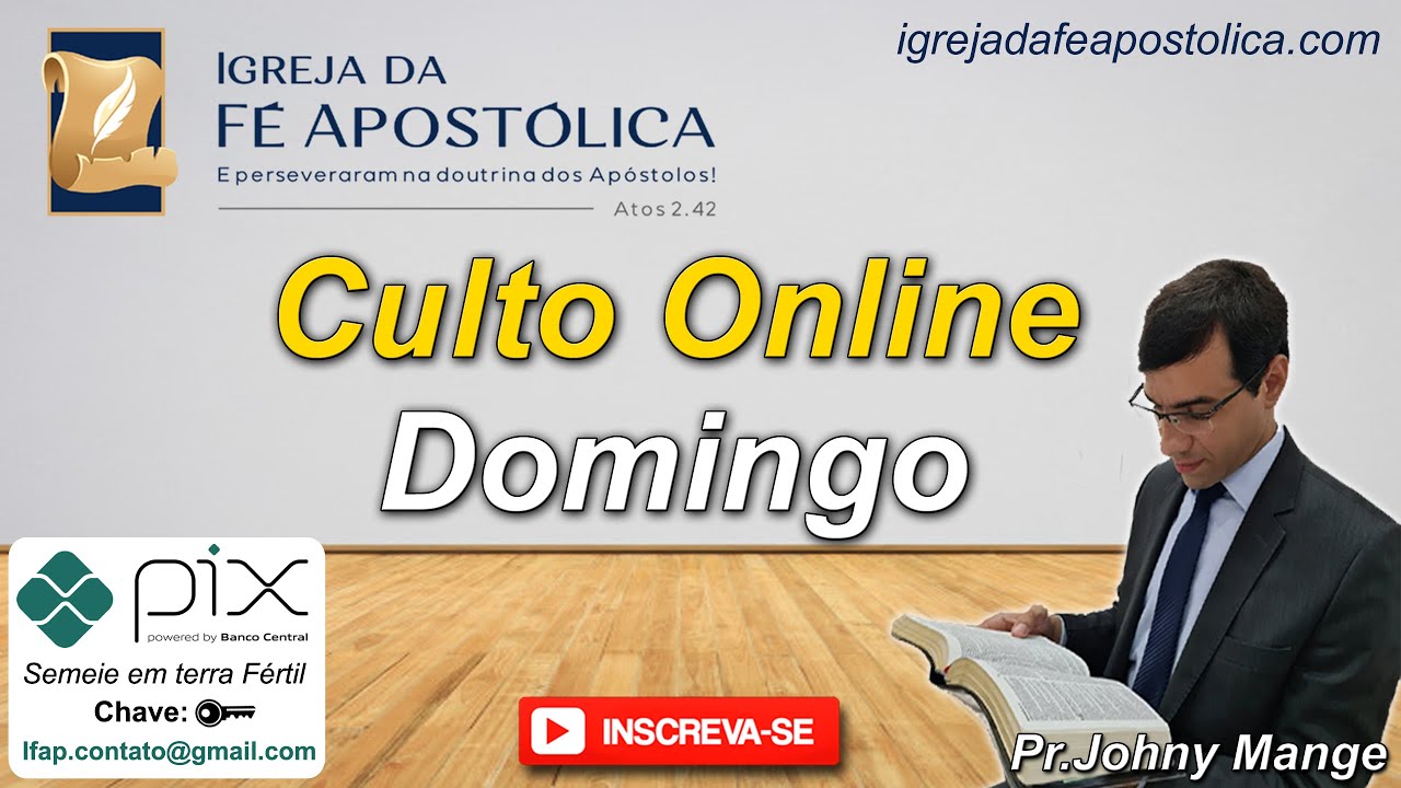 🔴 Culto de Ceia - A Renovação Espiritual | 11/04/21 | Pr. Johny Mange | Ao Vivo