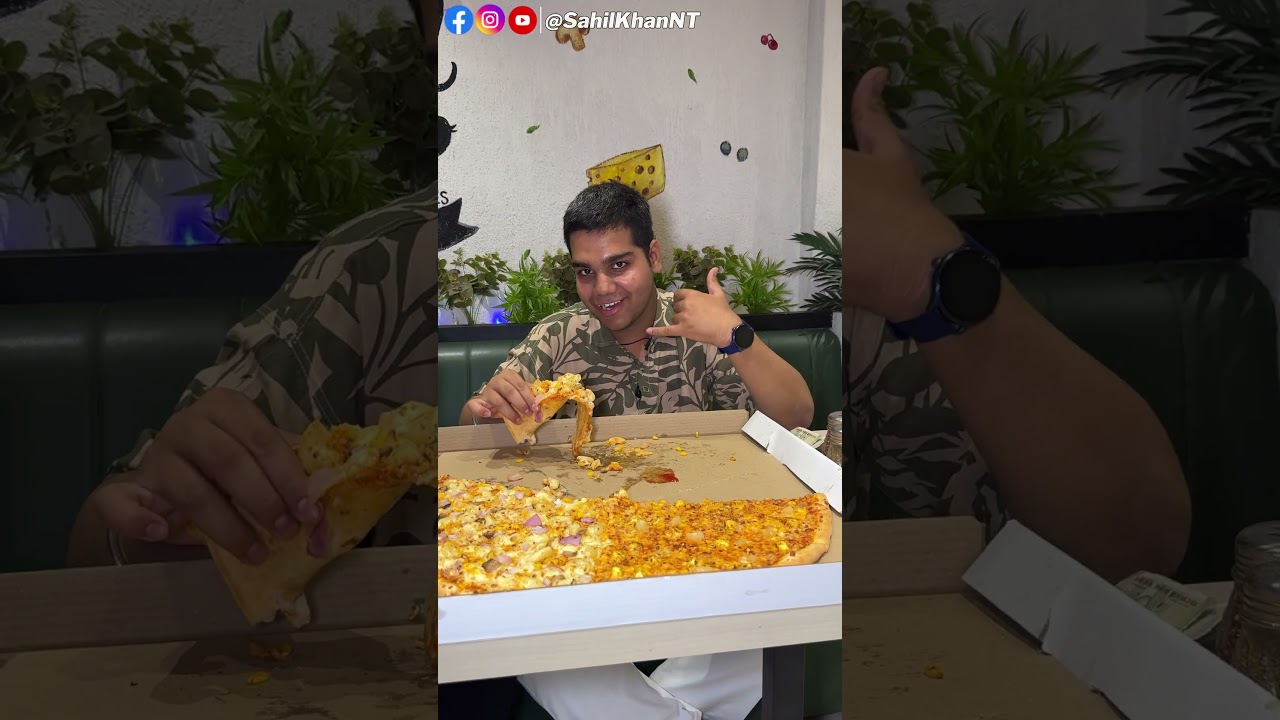 Biggest Pizza Challenge 🤑 500 Rs Per Slice 🤩