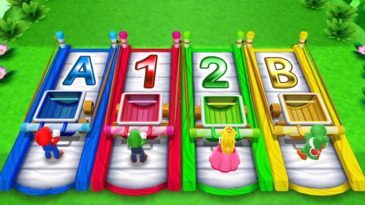 Mario Party The Top 100 Minigames - Mario Vs Rosalina Vs Luigi Vs Peach (Master Difficulty)