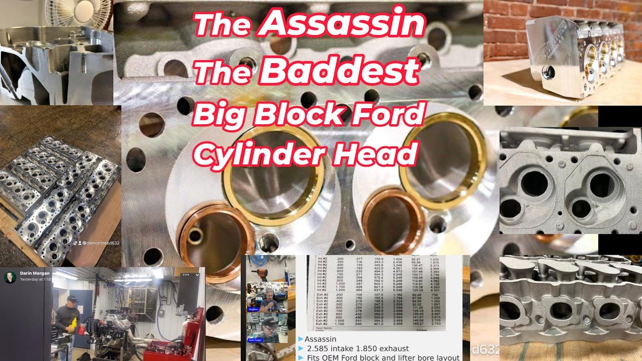 DBG: Assassin Head, Baddest Ford Big Block Aftermarket Ford Head, How Much Do They Flow/How Much HP?