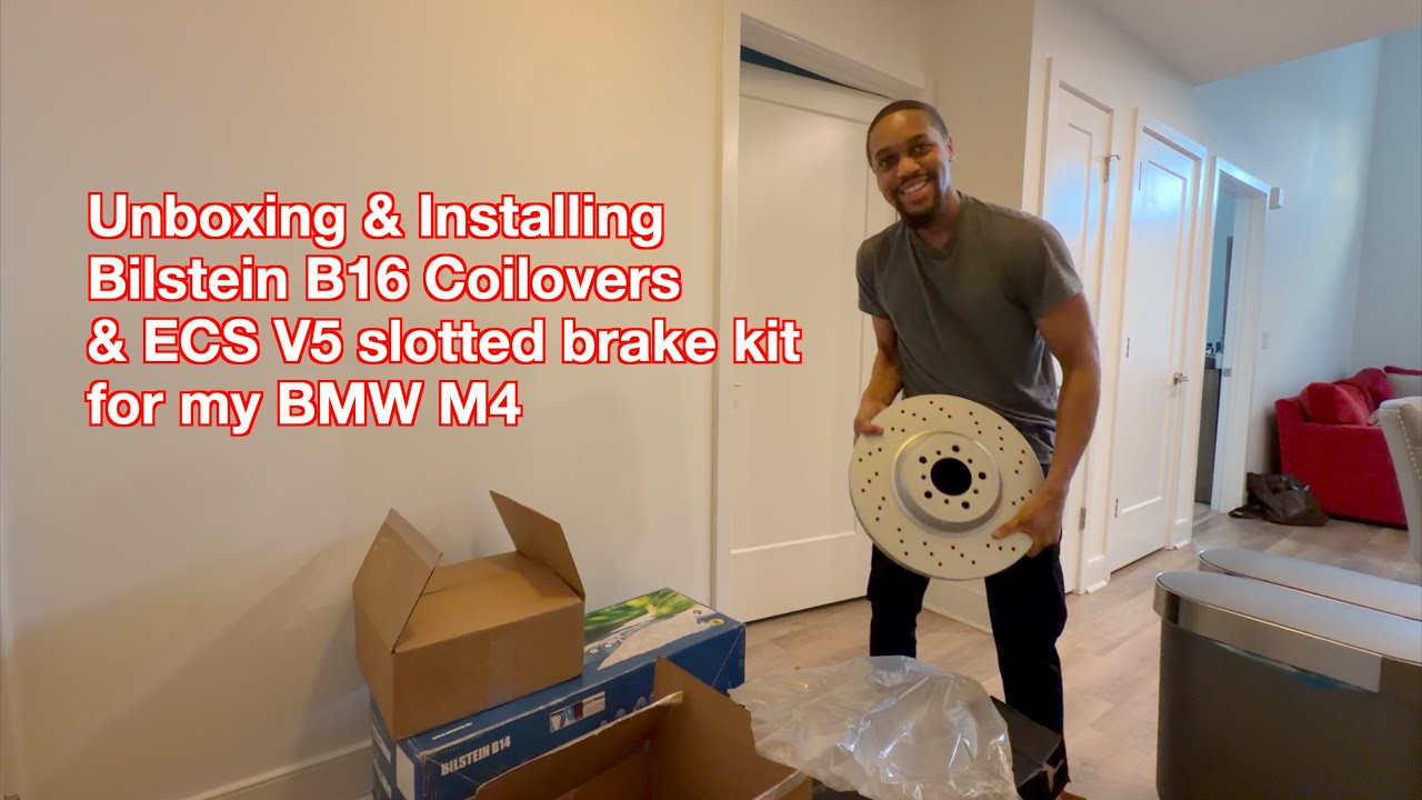 Bilstein B16 coilovers and ECS V5 brake kit for my BMW F82 M4 - Part 2/3 - Unboxing and installation