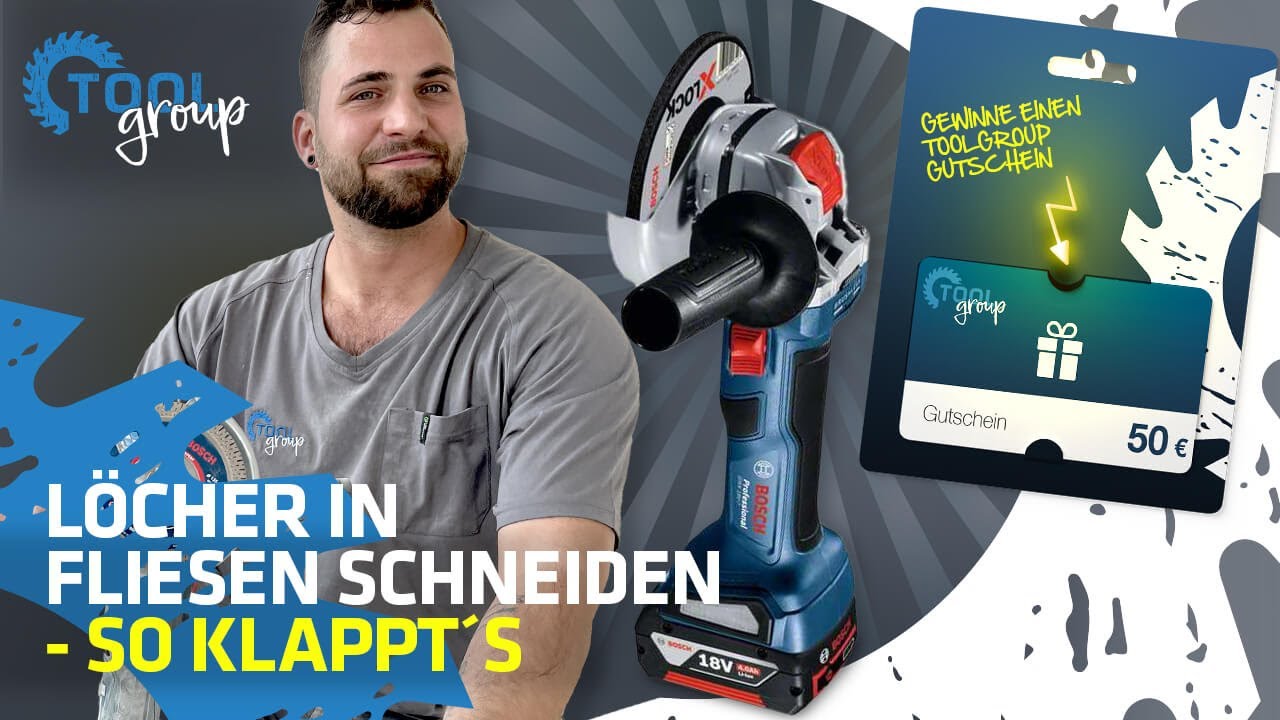 Wie macht man AUSSCHNITTE in FLIESEN für Steckdosen & Lichtschalter?  || ToolGroup