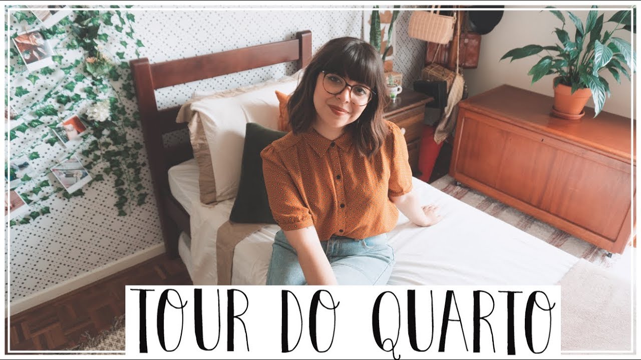 TOUR DO QUARTO! Inspirações Vintage/Pinterest