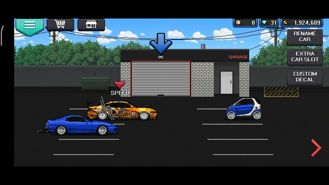 pixel car racer turnament race