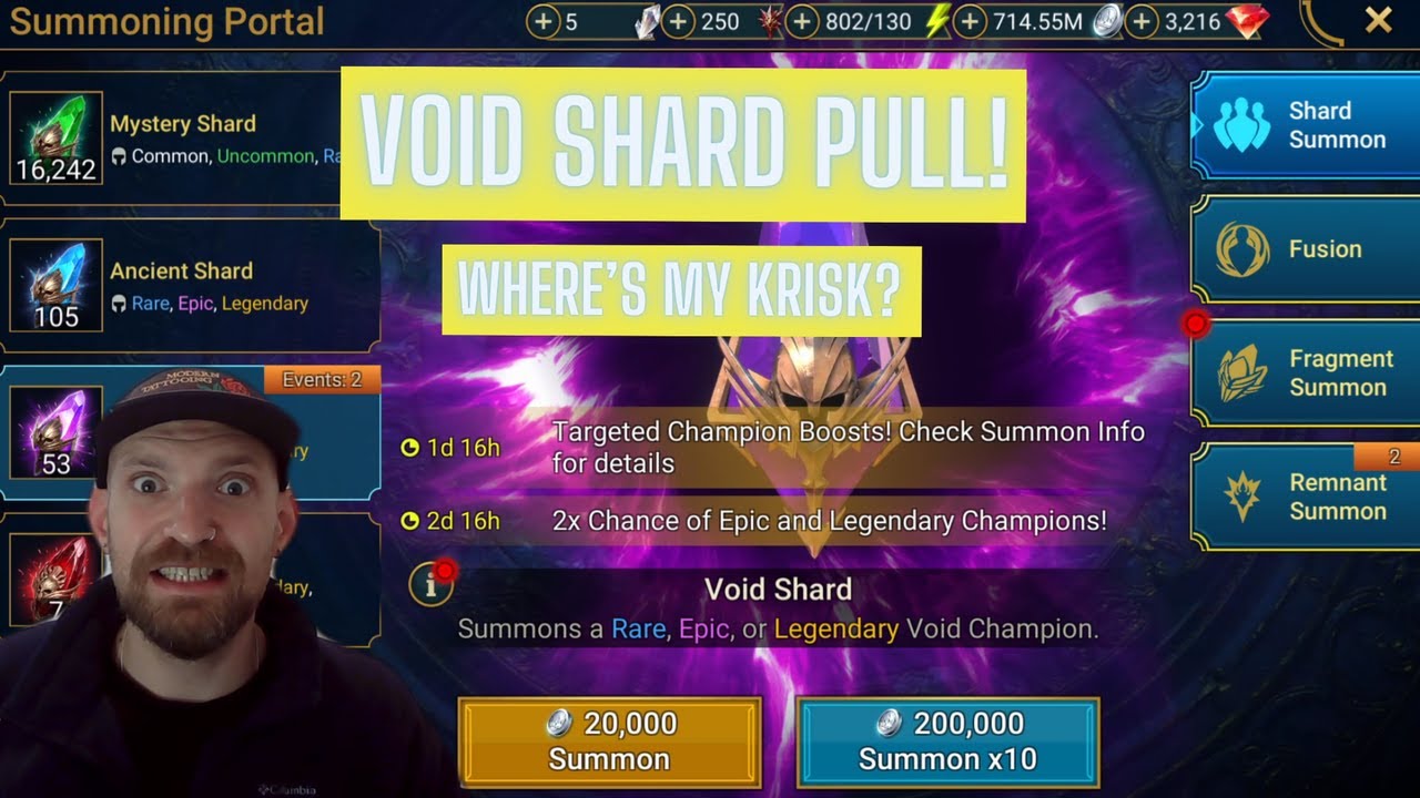 VOID SHARD PULL!! | x2 Weekend | Shredder | Happy Fridays | Free To Play | Raid: Shadow Legends