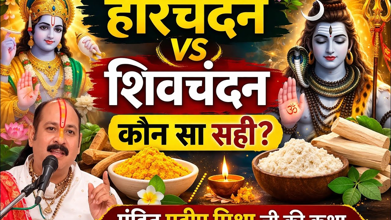 हरिचंदन और शिव चंदन में क्या अंतर है? | कौन सा चंदन किस भगवान को चढ़ाएं | पंडित प्रदीप मिश्रा कथा 