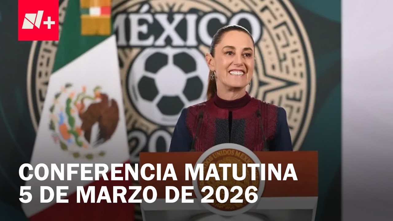 Conferencia de Claudia Sheinbaum hoy jueves 5 de marzo de 2026 | EN VIVO