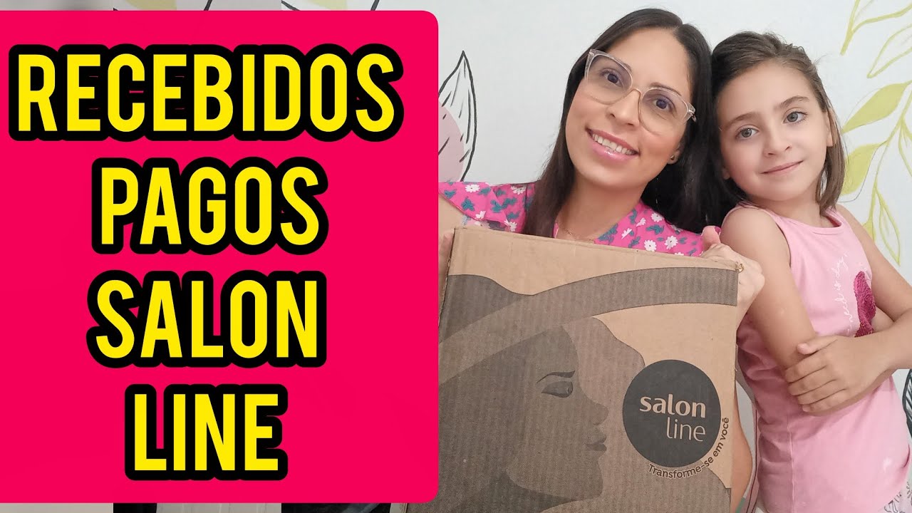 CHEGOU UMA CAIXA DA SALON LINE EM MINHA CASA #salonline 