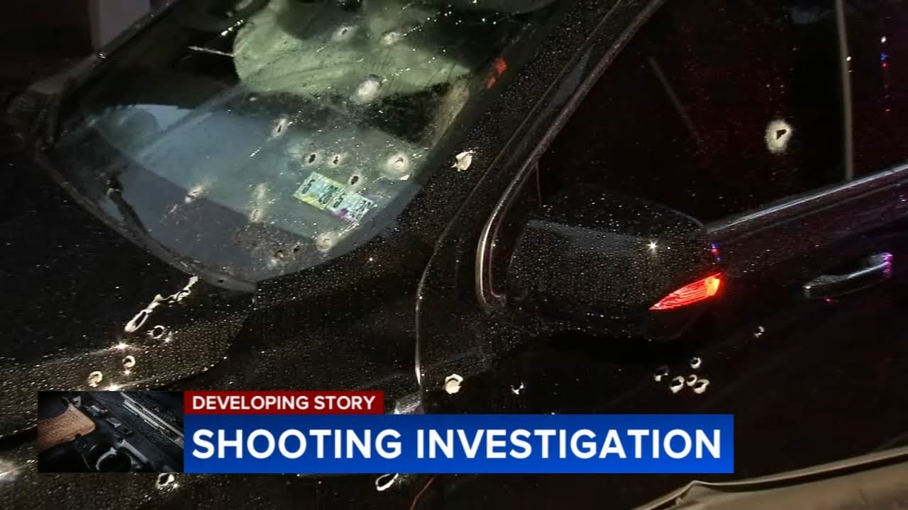 SUV riddled with bullets after gunman opens fire on driver outside hotel