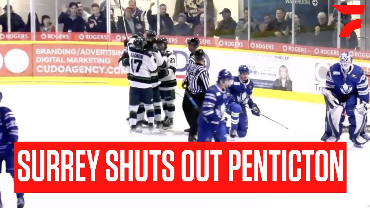 Surrey Eagles Are One Win Away From The Fred Page Cup Vs Penticton Vees | BCHL Playoff Highlights