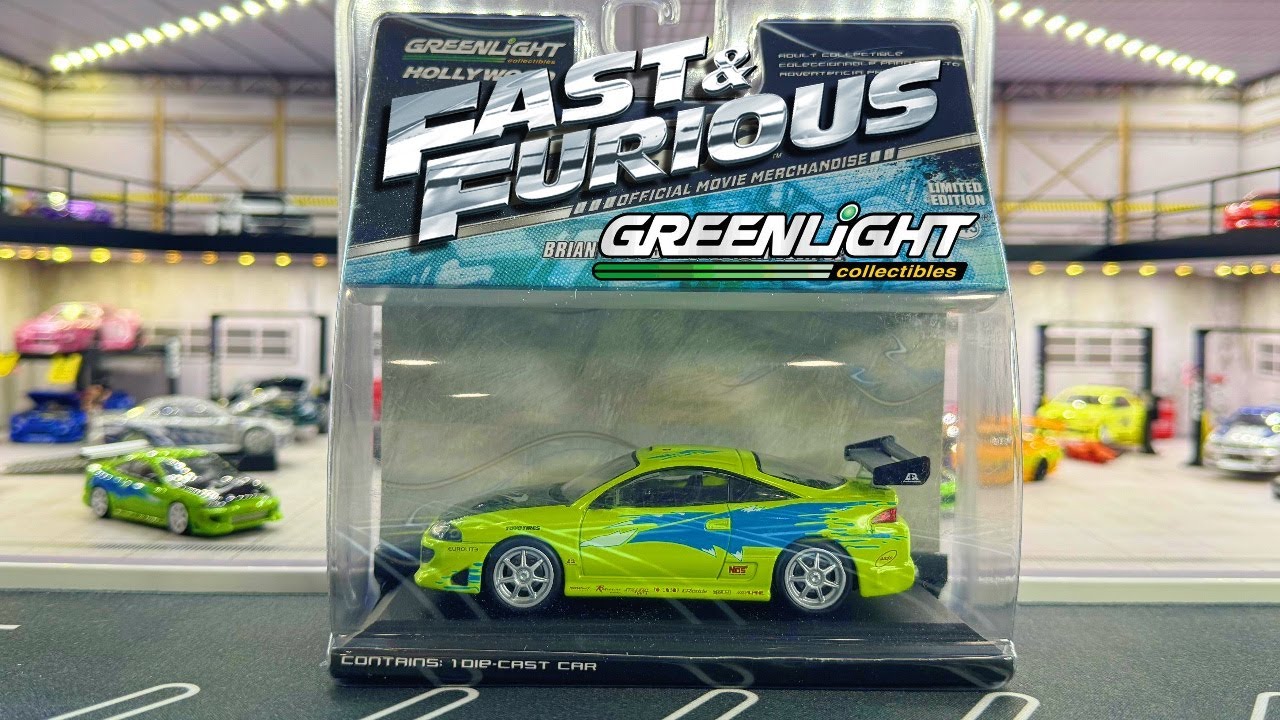 Unboxing Fast & Furious Greenlight 1/43 Paul Walker's Mitsubishi Elcipse Diecast!