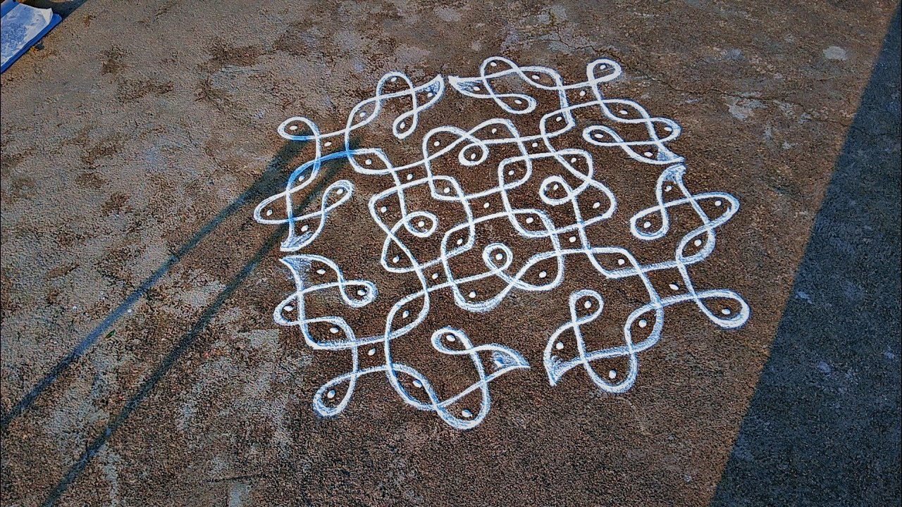 చుక్కల ముగ్గులు11టు1dots