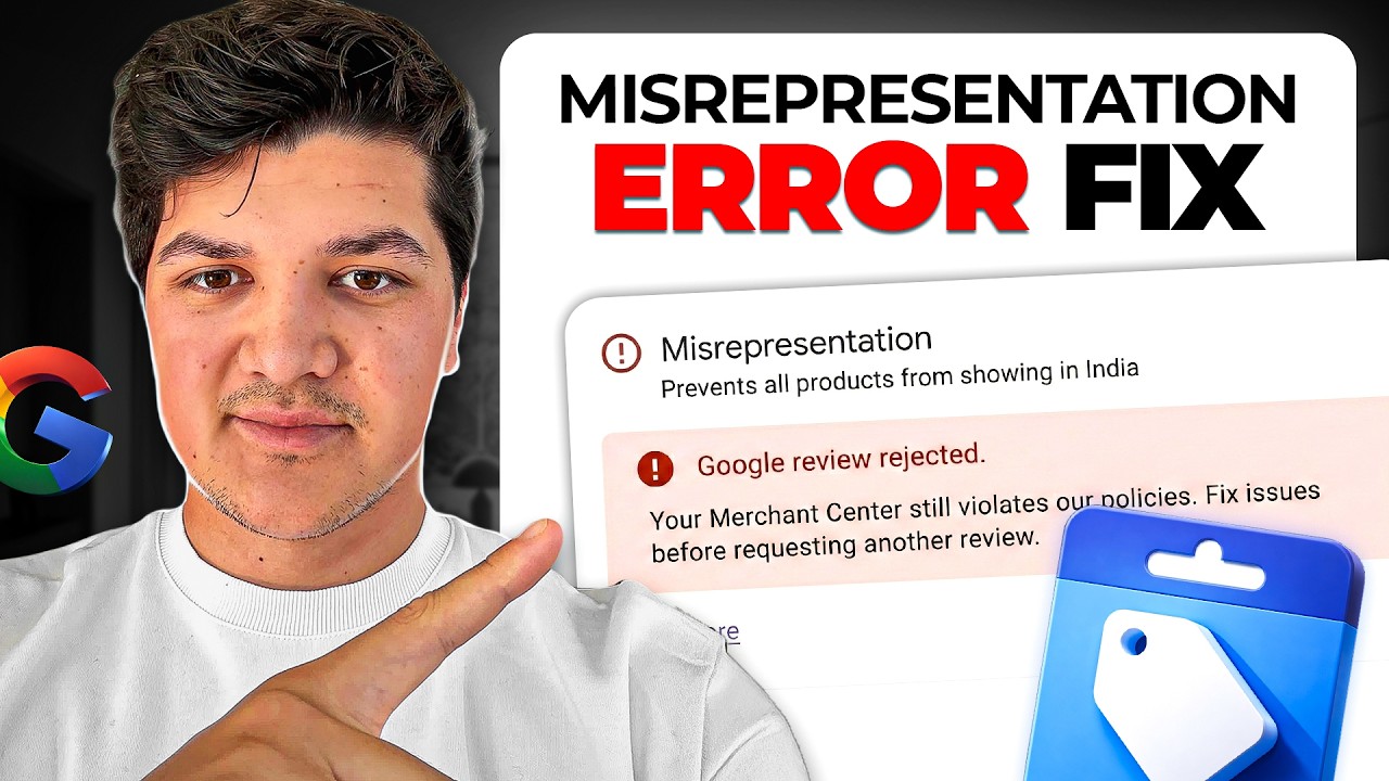 How To Fix Google Merchant Center Misrepresentation Error (2026)