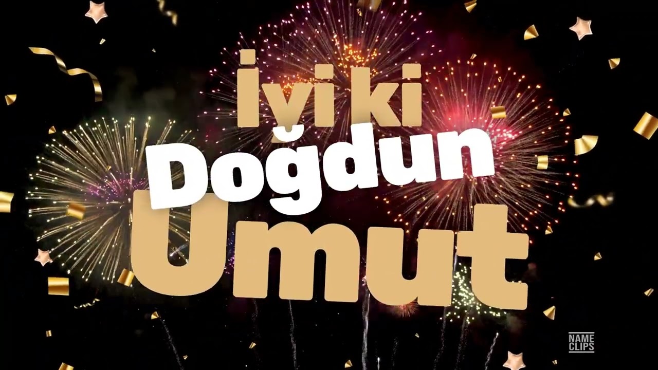 İyi Ki Doğdun Umut 🎉 | İsme Özel Doğum Günü Videosu