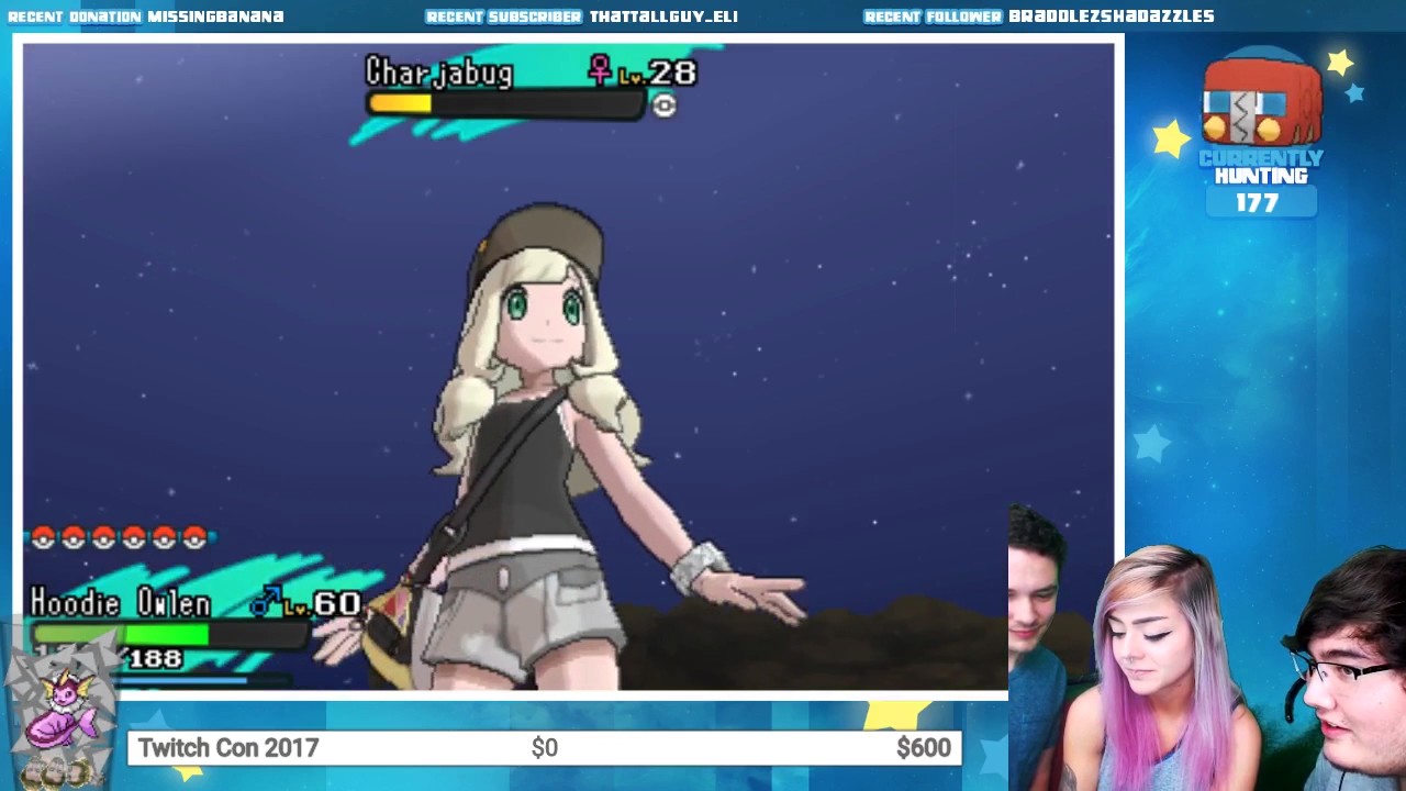 SHINY CHARJABUG REACTION LIVE  W/ FRIENDS | Pokemon Sun & Moon | Stream w/ Moxillia