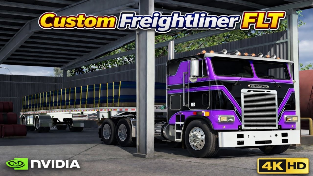 *Freightliner FLT* Metal Barrels Hauled Alexandria to Baton Rouge *JBX2/TAA Graphics* ATS PC 4K 1.57