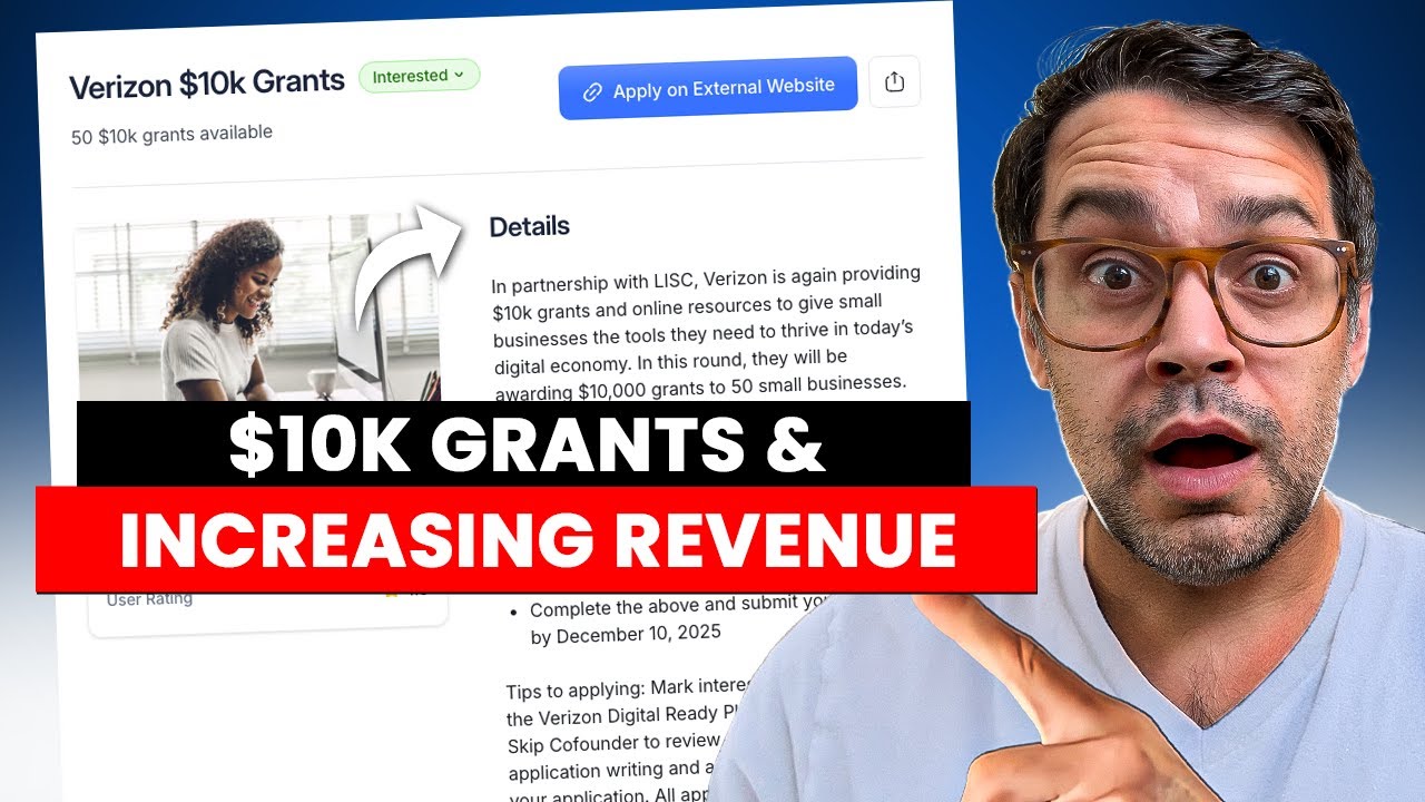 $10k Grants and Increasing Revenue on Skip