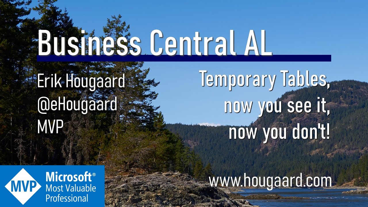 Temporary Tables, now you see it, now you don't in AL and Business Central
